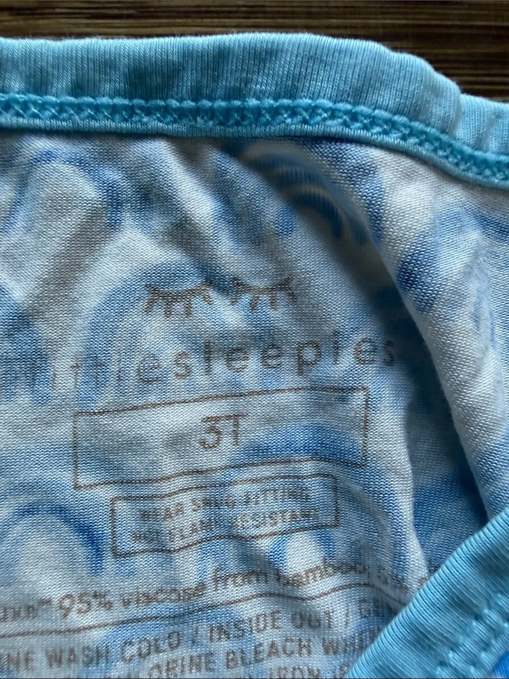 Little Sleepies Blue Rainbow Print Pajama Set - Short Sleeve Top & Shorts